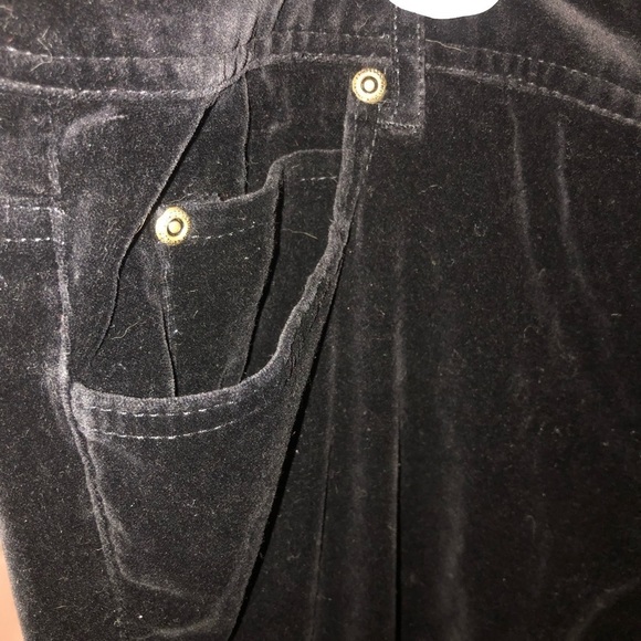 INC International Concepts size 14 black velvet like pants skinny leg - Picture 9 of 16